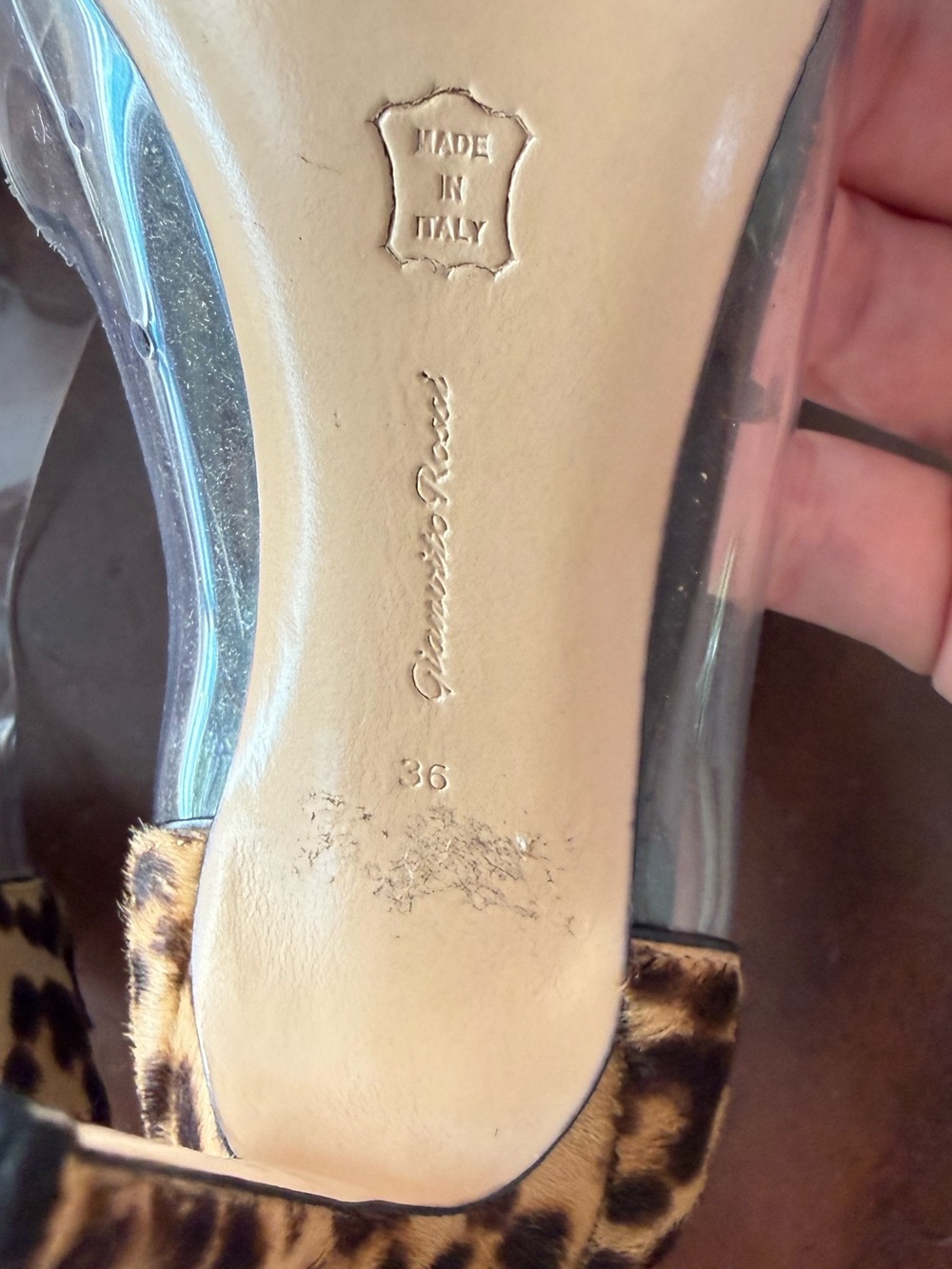 ✨SALE ✨Gianvito Rossi leopard detailed heeled shoes ✨SALE ✨ - Picture 11 of 14